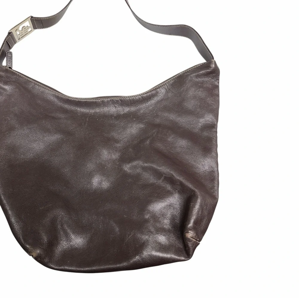 Ralph Lauren Dark Brown Leather Hobo Bag